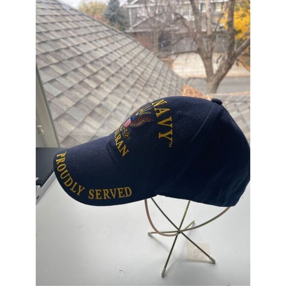 US Navy Veteran Navy Blue Hat/Cap - Picture 8 of 8